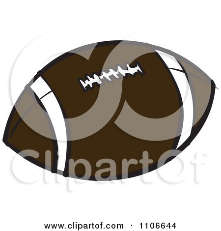 Clipart American Football - Royalty Free Vector Illustration by Cartoon Solutions