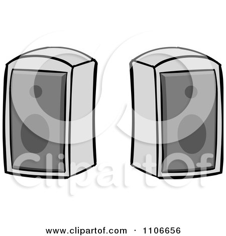 Clipart Speakers - Royalty Free Vector Illustration by Cartoon Solutions