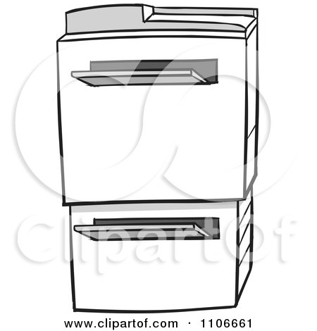 Clipart Office Photocopier Machine - Royalty Free Vector Illustration by Cartoon Solutions