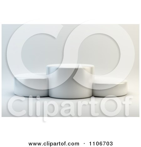 Clipart 3d Round Podiums - Royalty Free CGI Illustration by Mopic