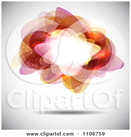 Clipart Frame Made Of Orange And Purple With Sparkles On Gray - Royalty Free Vector Illustration by KJ Pargeter