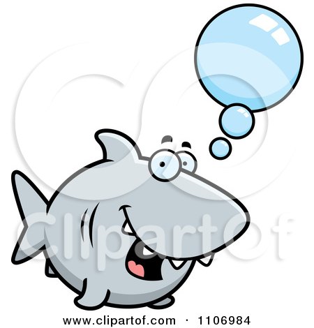 Clipart Talking Shark - Royalty Free Vector Illustration by Cory Thoman