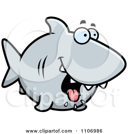 Clipart Drooling Hungry Shark - Royalty Free Vector Illustration by Cory Thoman