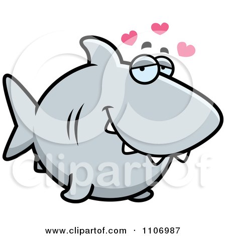 Clipart Shark In Love - Royalty Free Vector Illustration by Cory Thoman