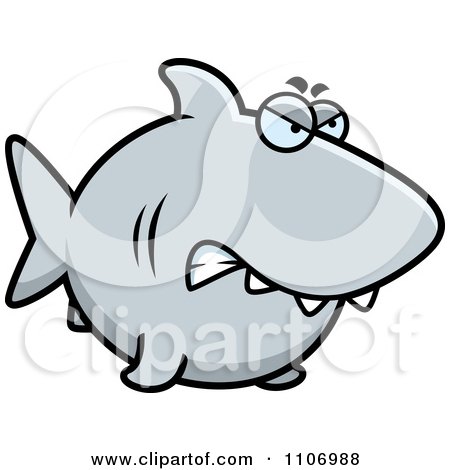 Clipart Angry Shark - Royalty Free Vector Illustration by Cory Thoman