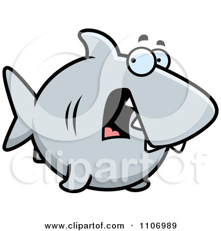 Clipart Scared Shark - Royalty Free Vector Illustration by Cory Thoman