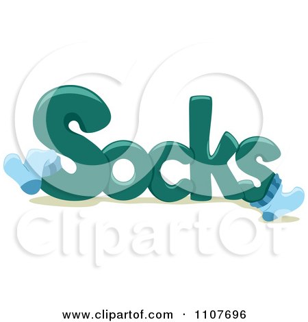 Clipart The Word Socks For Letter S - Royalty Free Vector Illustration by BNP Design Studio