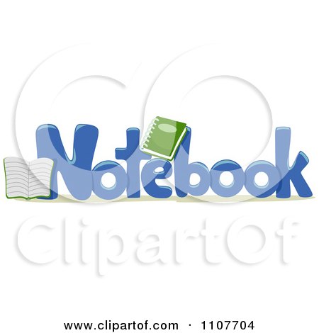 Clipart The Word Notebook For Letter N - Royalty Free Vector Illustration by BNP Design Studio