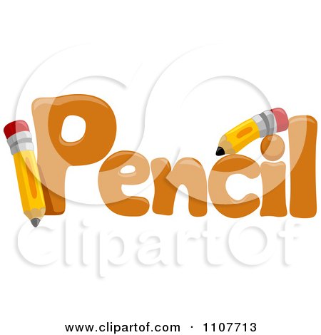 Clipart The Word Pencil For Letter P - Royalty Free Vector Illustration by BNP Design Studio