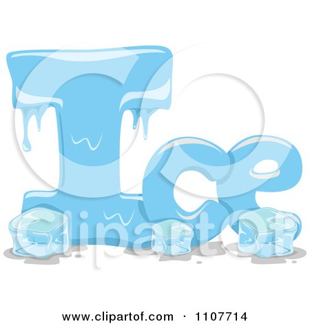 Clipart The Word Ice For Letter I - Royalty Free Vector Illustration by BNP Design Studio