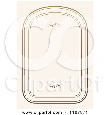 Clipart Ornate Rounded Frame With Copyspace 2 - Royalty Free Vector Illustration by BestVector