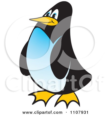 Clipart Happy Penguin - Royalty Free Vector Illustration by Lal Perera
