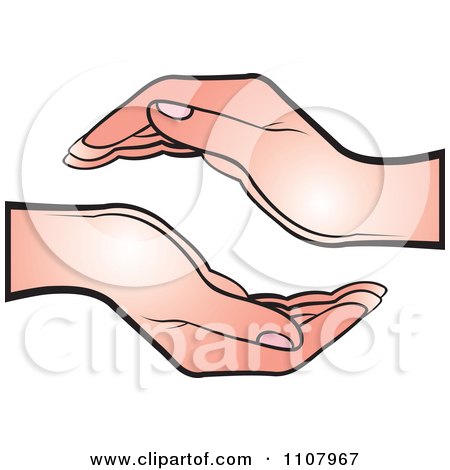 Clipart Supportive Human Hands - Royalty Free Vector Illustration by Lal Perera