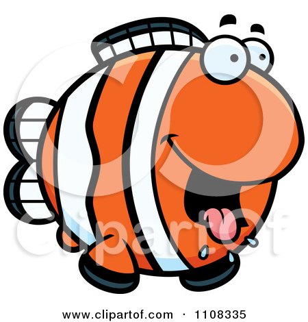 Clipart Hungry Clownfish - Royalty Free Vector Illustration by Cory Thoman