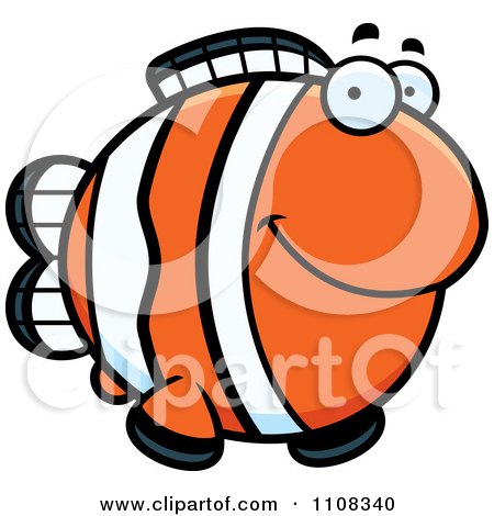 Clipart Happy Clownfish - Royalty Free Vector Illustration by Cory Thoman