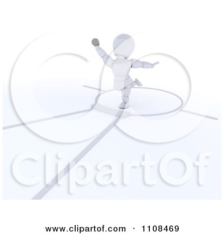 Clipart 3d White Character Shot Put Thrower Track And Field Athlete 2 - Royalty Free CGI Illustration by KJ Pargeter