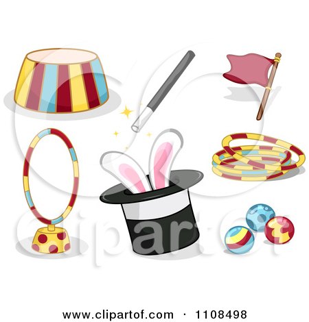 Clipart Circus Entertainment Items 3 - Royalty Free Vector Illustration by BNP Design Studio