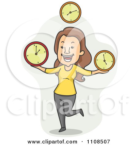 https://images.clipartof.com/small/1108507-Clipart-Happy-Woman-Juggling-Time-Clocks-Over-Gray-Royalty-Free-Vector-Illustration.jpg