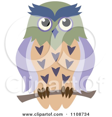Clipart Perched Owl 1 - Royalty Free Vector Illustration by Vector Tradition SM