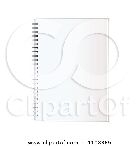Clipart Blank Page On A Spiral Notebook - Royalty Free Vector Illustration by michaeltravers