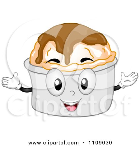 Clipart Mashed Potatoes And Gravy Mascot - Royalty Free Vector Illustration by BNP Design Studio