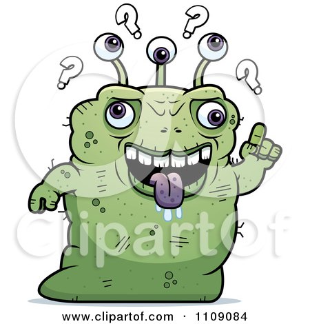 Clipart Ugly Dumb Green Alien - Royalty Free Vector Illustration by Cory Thoman