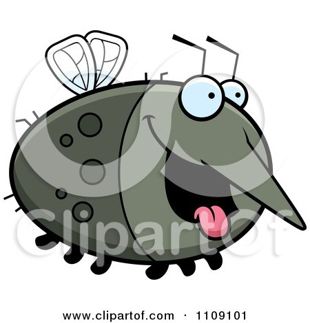 Clipart Chubby Hungry Mosquito - Royalty Free Vector Illustration by Cory Thoman