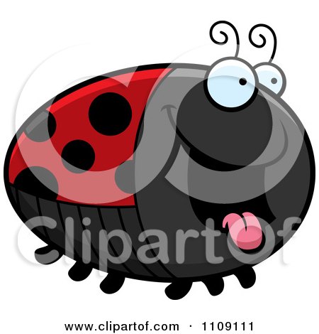 Clipart Chubby Hungry Ladybug - Royalty Free Vector Illustration by Cory Thoman