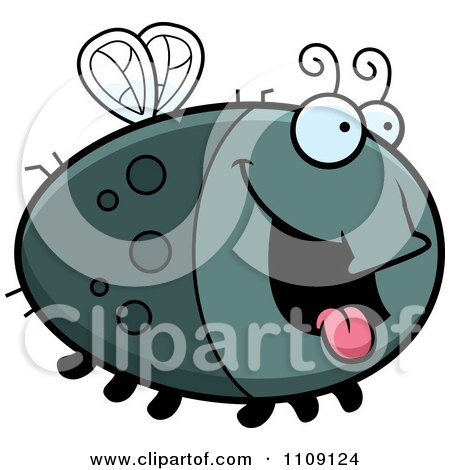 Clipart Chubby Hungry Fly - Royalty Free Vector Illustration by Cory Thoman
