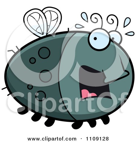 Clipart Chubby Scared Fly - Royalty Free Vector Illustration by Cory Thoman