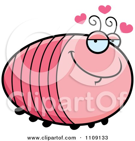 Clipart Chubby Amorous Grub - Royalty Free Vector Illustration by Cory Thoman