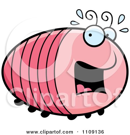 Clipart Chubby Scared Grub - Royalty Free Vector Illustration by Cory Thoman