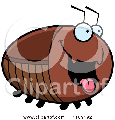 Clipart Chubby Hungry Cockroach - Royalty Free Vector Illustration by Cory Thoman