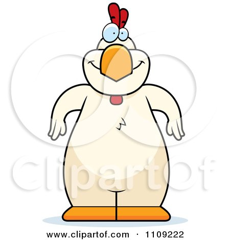 Clipart White Chicken - Royalty Free Vector Illustration by Cory Thoman