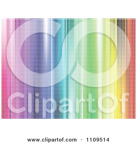 Clipart Pixelated Background Of Colorful Streaks - Royalty Free Vector Illustration by Andrei Marincas