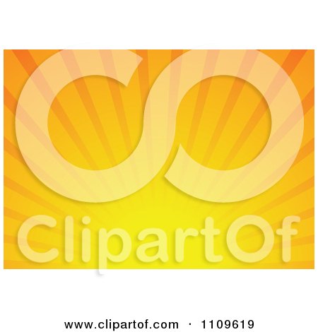 Clipart Orange Sun And Rays Background 4 - Royalty Free Vector Illustration by dero