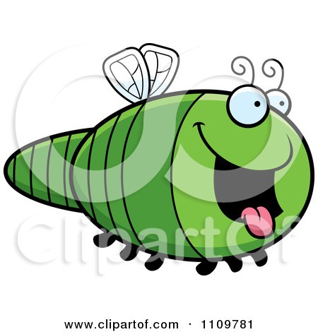 Clipart Hungry Dragonfly - Royalty Free Vector Illustration by Cory Thoman