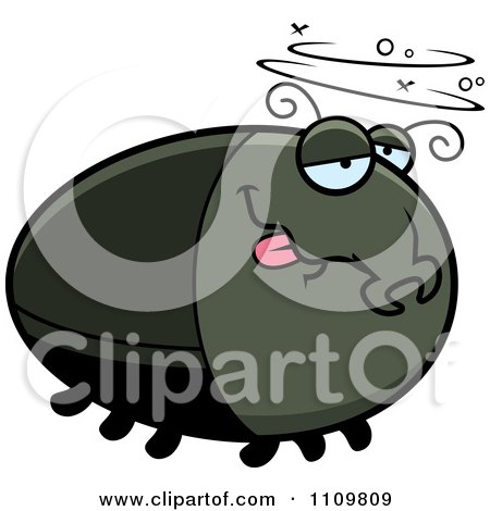 Clipart Drunk Beetle - Royalty Free Vector Illustration by Cory Thoman