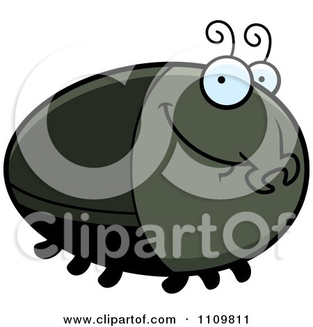 Clipart Grinning Beetle - Royalty Free Vector Illustration by Cory Thoman