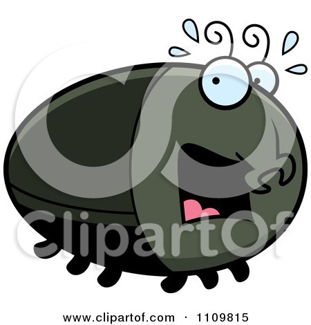 Clipart Frightened Beetle - Royalty Free Vector Illustration by Cory Thoman