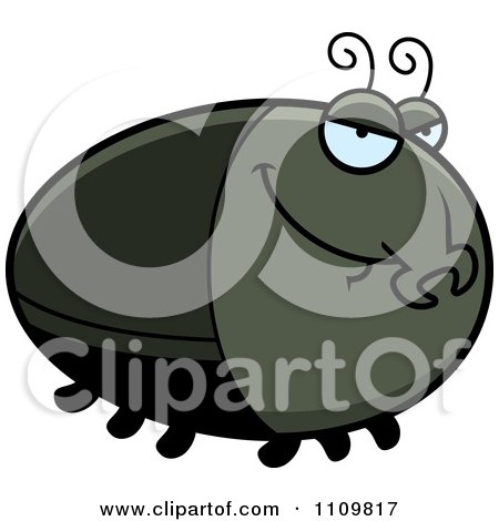 Clipart Sly Beetle - Royalty Free Vector Illustration by Cory Thoman