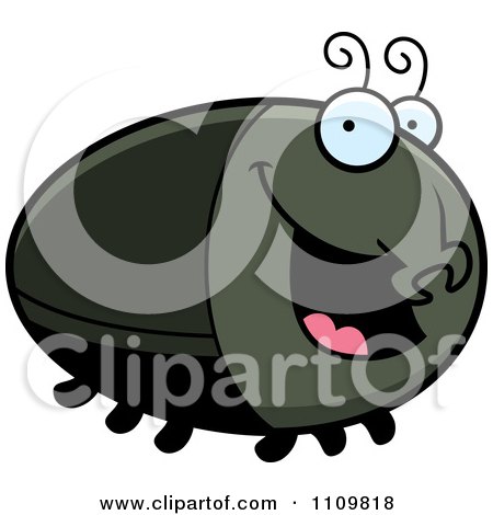 Clipart Happy Beetle - Royalty Free Vector Illustration by Cory Thoman