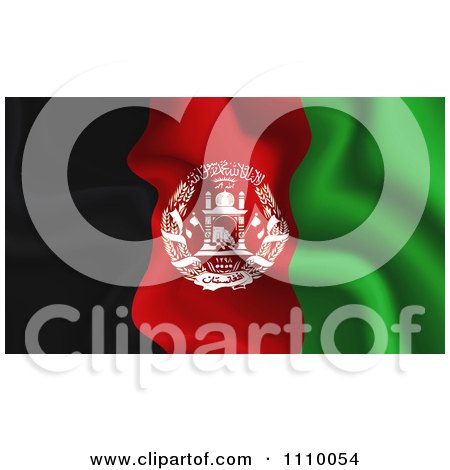 Clipart Crumpled Afghanistan  Flag - Royalty Free Vector Illustration by MilsiArt