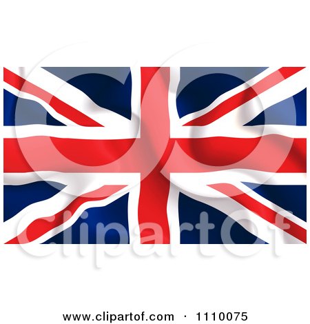 Clipart Crumpled British UK Flag - Royalty Free Vector Illustration by MilsiArt