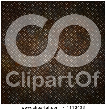 Clipart Grungy Diamond Plate And Rust Background - Royalty Free CGI Illustration by KJ Pargeter