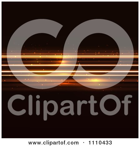 Clipart Streaks Of Orange Light On Black - Royalty Free Vector Illustration by KJ Pargeter