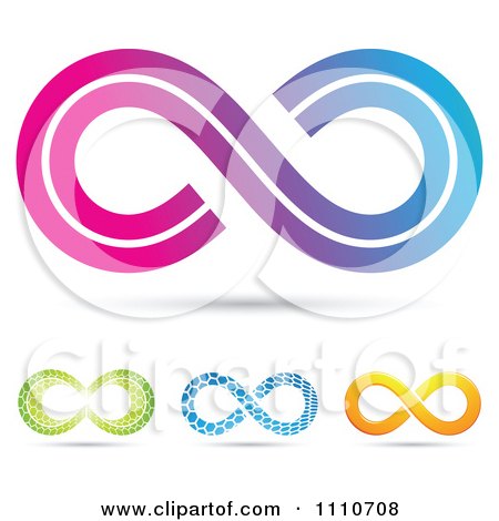 Clipart Colorful Infinity Symbols 3 - Royalty Free Vector Illustration by cidepix