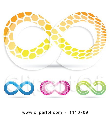 Clipart Colorful Infinity Symbols 1 - Royalty Free Vector Illustration by cidepix