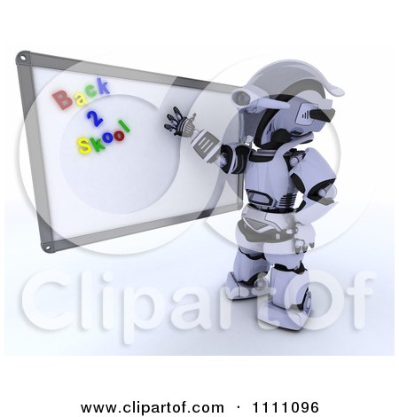 Clipart 3d Tortoise Teacher Presenting A White Board With Back 2 Skool Magnets - Royalty Free CGI Illustration by KJ Pargeter