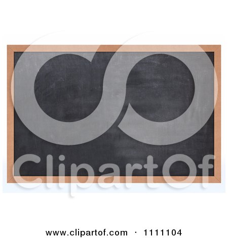 Clipart 3d Black Chalk Board With Copyspace - Royalty Free CGI Illustration by KJ Pargeter
